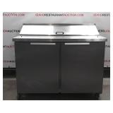 45" 2 Door Refrigerated Prep Table On Casters