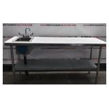 72" Prep Table With Sink 72" Prep Table With Sink