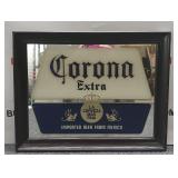 Corona Extra Glass Etched Framed Mirror/picture Corona Extra Glass Etched Framed Mirror/picture