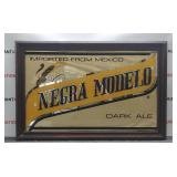 Negra Modelo Beer Glass Etched Framed Picture Negra Modelo Beer Glass Etched Framed Picture