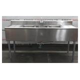 3 Compartment Stainless Steel Sink 3 Compartment Stainless Steel Sink