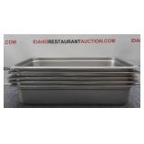 (5) Stainless Steel Pans (5) Stainless Steel Pans