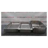 7 Full Size Stainless Steel Pans