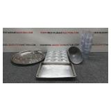 Dish Bin With Misc Restaurant Utensils Dish Bin With Misc Restaurant Utensils