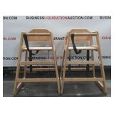 (2) Restaurant High Chairs (2) Restaurant High Chairs