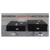 (2) Cash Lock Boxes