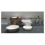 14 Glass Bowls & 3 Tonic Water Bottles 14 Glass Bowls & 3 Tonic Water Bottles