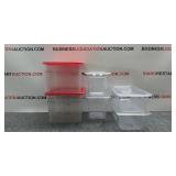 Misc Lot Of Food Storage Bins With Lids Misc Lot Of Food Storage Bins With Lids