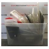 Tote Full Of Restaurant Kitchen Pan Lids