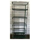 Metal Wire Rack On Casters