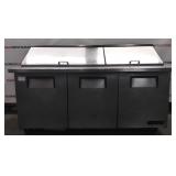 True 72" 3 Door Refrigerated Prep Table