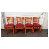 4 Red Chairs