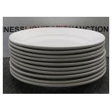 10 Glass Restaurant Plates