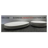 8 Glass Restaurant Plates