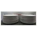 (20) Glass Restaurant Plates (20) Glass Restaurant Plates