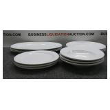 (12) Piece Glass Restaurant Plate Set (12) Piece Glass Restaurant Plate Set