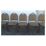 (10) Padded Metal Chairs (10) Padded Metal Chairs