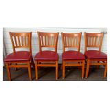 (4) Red Chairs (4) Red Chairs