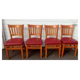 (4) Red Chairs (4) Red Chairs