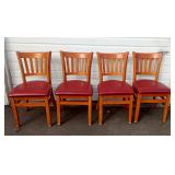 (4) Red Chairs (4) Red Chairs