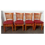 (4) Red Chairs (4) Red Chairs