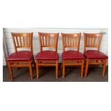 (4) Red Chairs (4) Red Chairs