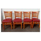 (4) Red Chairs (4) Red Chairs