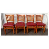 (4) Red Chairs (4) Red Chairs