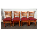 (4) Red Chairs (4) Red Chairs