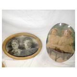 Antique Frame & Convex Glass