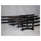 Nine Decorative Swords with Stands