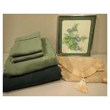 Queen Size Bedding, Table Runner & Print