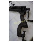 Vintage Bench Mount Metal Roller