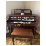 Wurlitzer Electric Organ with Storage Bench