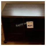 Wood and Glass TV Stand