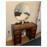 5 Piece Antique Double Bedroom Set with Mirrors