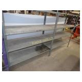 Two 48" x 18" x 54" Galvanized Shelves
