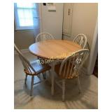 Maple Kitchen Table with 4 Chairs