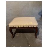 Wooden Foot Stool with Cushion