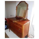 Antique Chest of Drawers With Mirror
