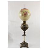 Kerosene Double Globe & Brass Painted Lamp