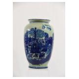 Victorian Ware Ironstone Blue & White Vase