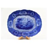 W. Ridgway Oriental C1890 Blue & White Platter