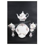 Royal Albert Moss Rose Bone China Tea Serving Sets