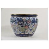 Asian Imperial New England Pottery Floor Fish Bowl