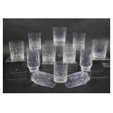 Crystal Olive & Cross High & Low Ball Glasses