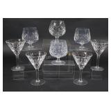 Crystal Olive & Cross Stemware Glasses