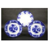 Flow Blue Plates by Manila & Shanghai