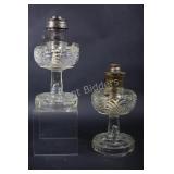 Kerosene Pressed Glass Embossed Lamps