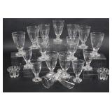 Etched Hobnail Base Wine & Aperitif Glasses